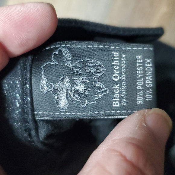 Black orchid Julien Jarmoune Black shimmer after dart skinny stretch pants - Picture 6 of 11